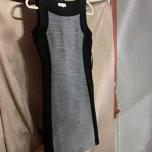 Calvin Klein Black and Gray Mini Dress-158